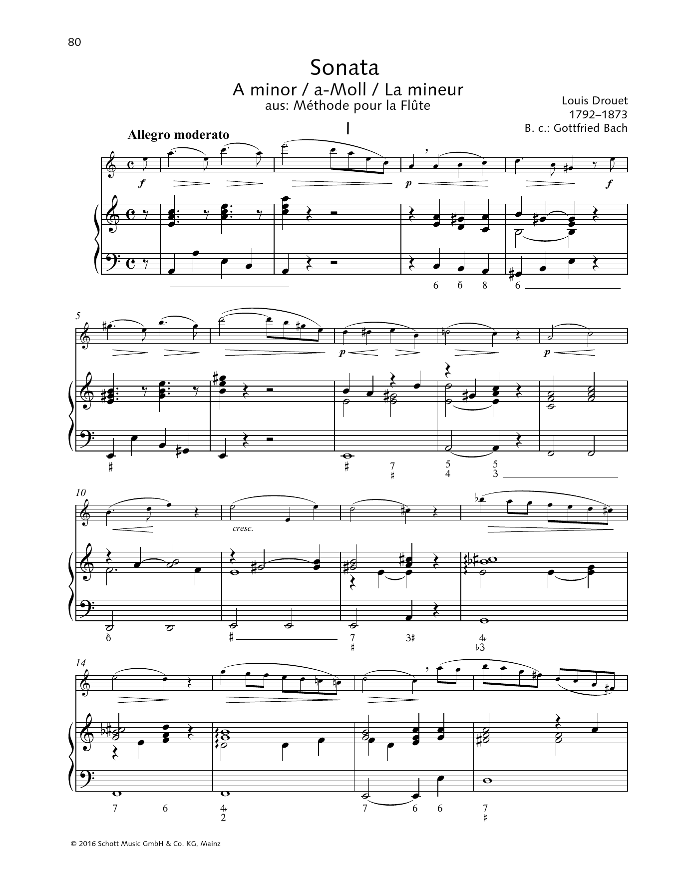 Baldassare Galuppi Sonata A Minor Sheet Music Notes & Chords for Woodwind Ensemble - Download or Print PDF