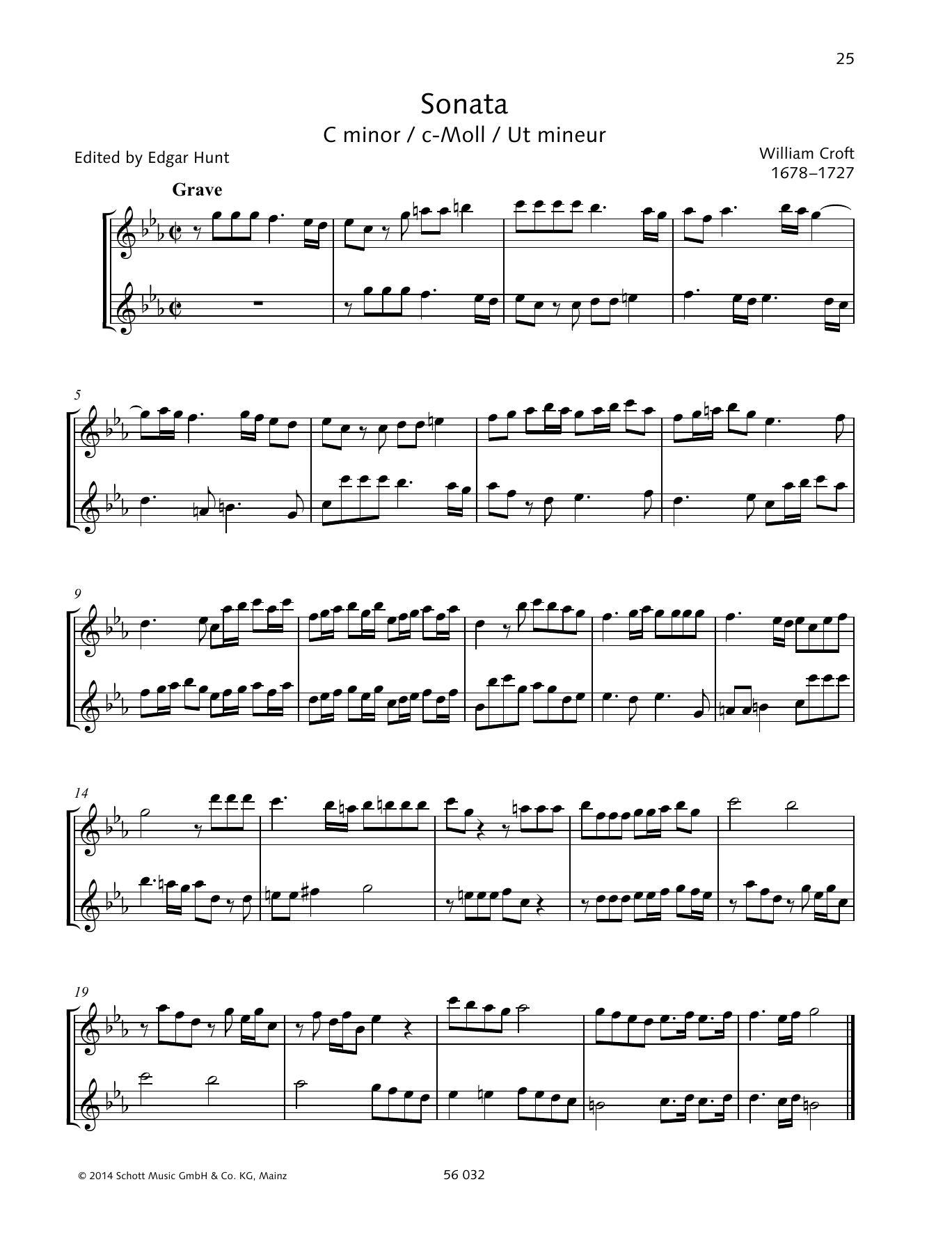 Baldassare Galuppi Sonata C minor Sheet Music Notes & Chords for Woodwind Ensemble - Download or Print PDF