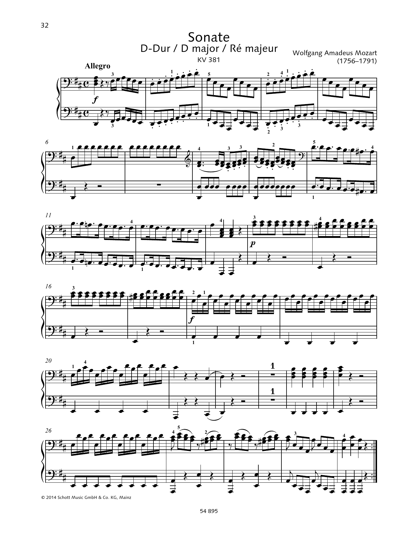Baldassare Galuppi Sonata D Major Sheet Music Notes & Chords for String Solo - Download or Print PDF