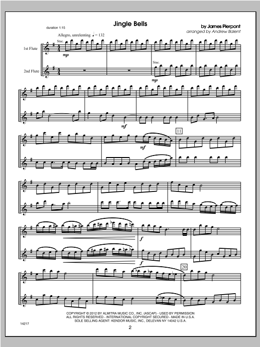 Preview Balent Festive Flute Duets (10 Grade 4 Christmas Duets) Unclassified sheet music, notes and chords for Wind Ensemble, SKU: 124752 Festive Flute Duets (10 Grade 4 Christmas Duets) sheet music