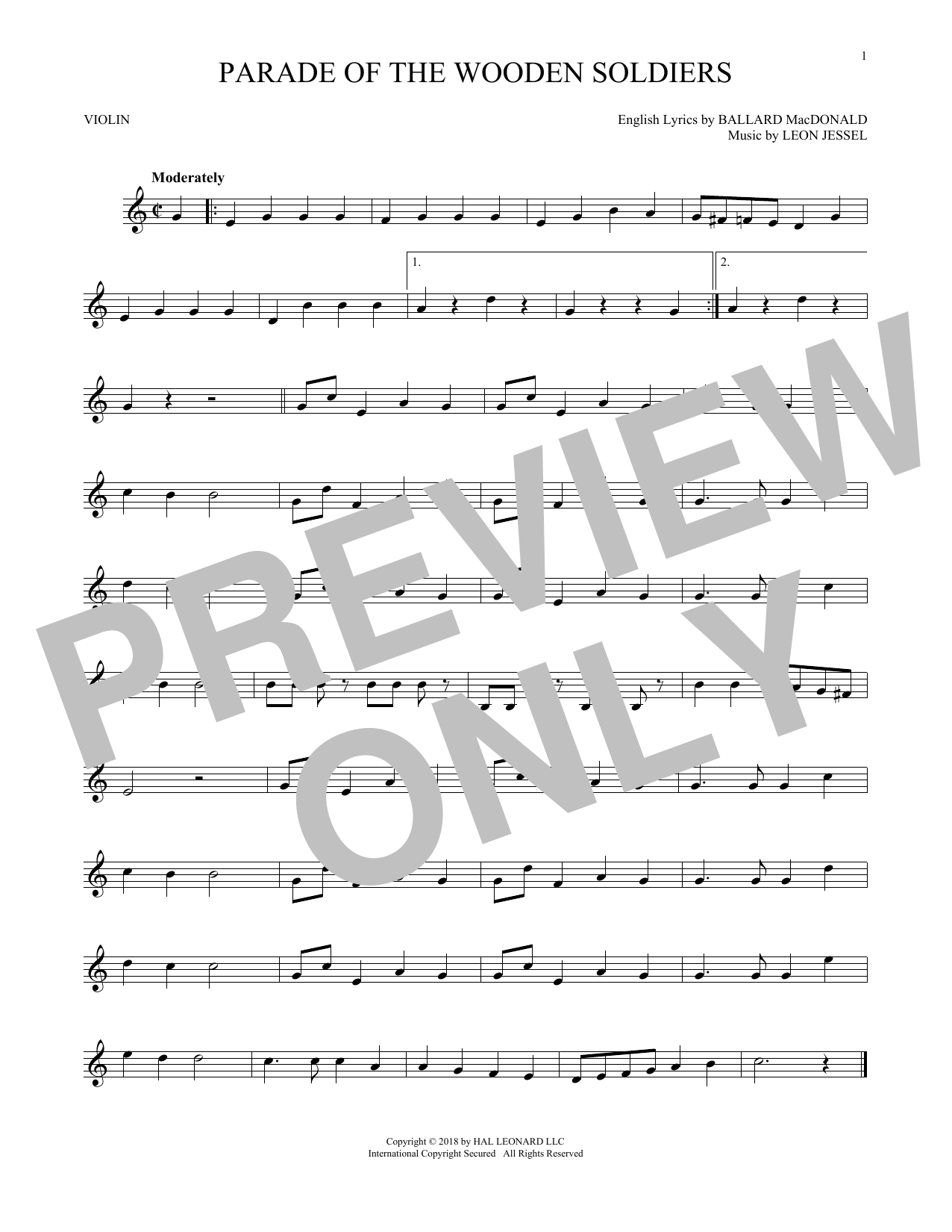 Ballard MacDonald and Leon Jessel Parade Of The Wooden Soldiers Sheet Music Notes & Chords for Flute Solo - Download or Print PDF