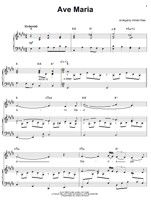 Barbra Streisand Ave Maria Sheet Music Notes & Chords for Piano, Vocal & Guitar (Right-Hand Melody) - Download or Print PDF Barbra Streisand Ave Maria Sheet Music Notes & Chords for Piano, Vocal & Guitar (Right-Hand Melody) - Download or Print PDF