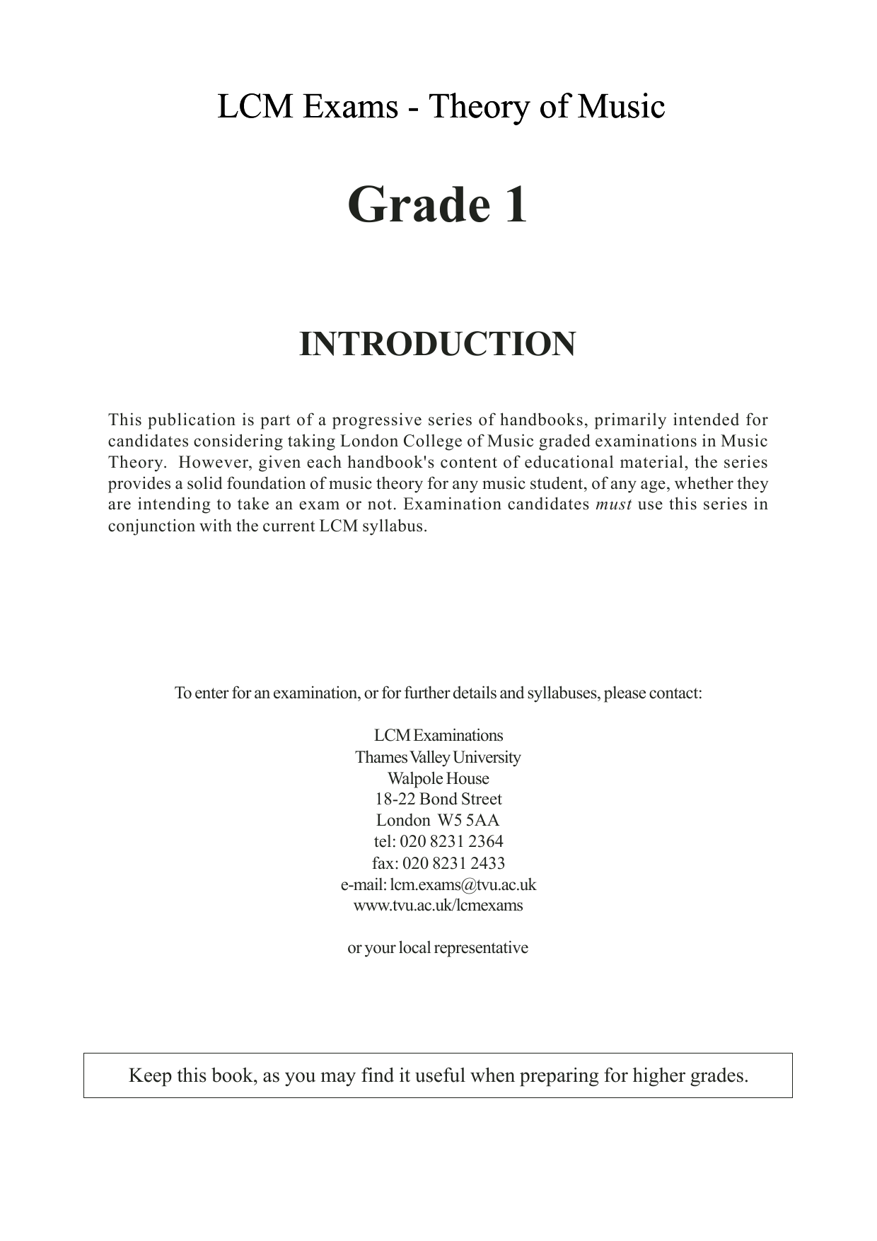 Barry Draycott and Martyn Williams LCME Theory Handbook Grade 1 Sheet Music Notes & Chords for Instrumental Method - Download or Print PDF