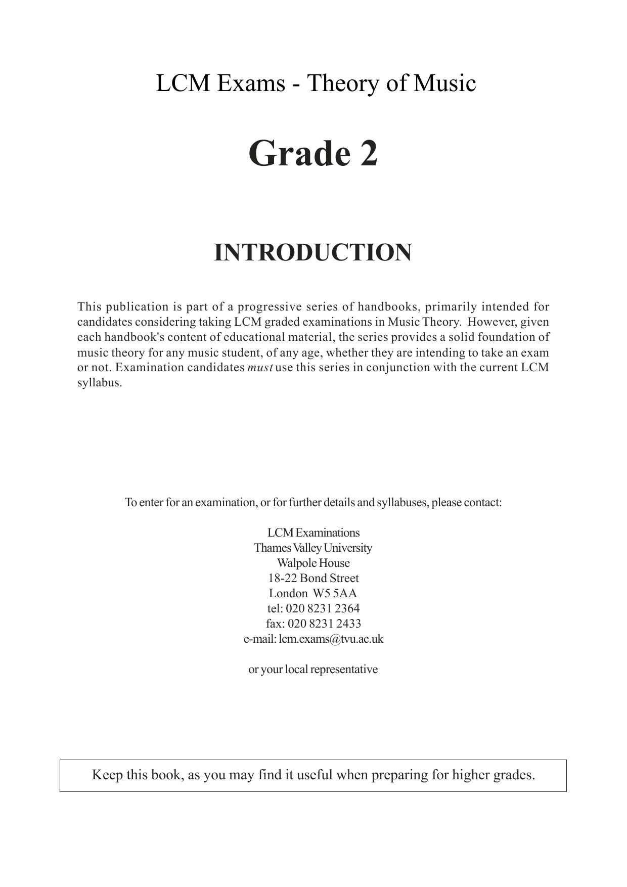 Barry Draycott and Martyn Williams LCME Theory Handbook Grade 2 Sheet Music Notes & Chords for Instrumental Method - Download or Print PDF