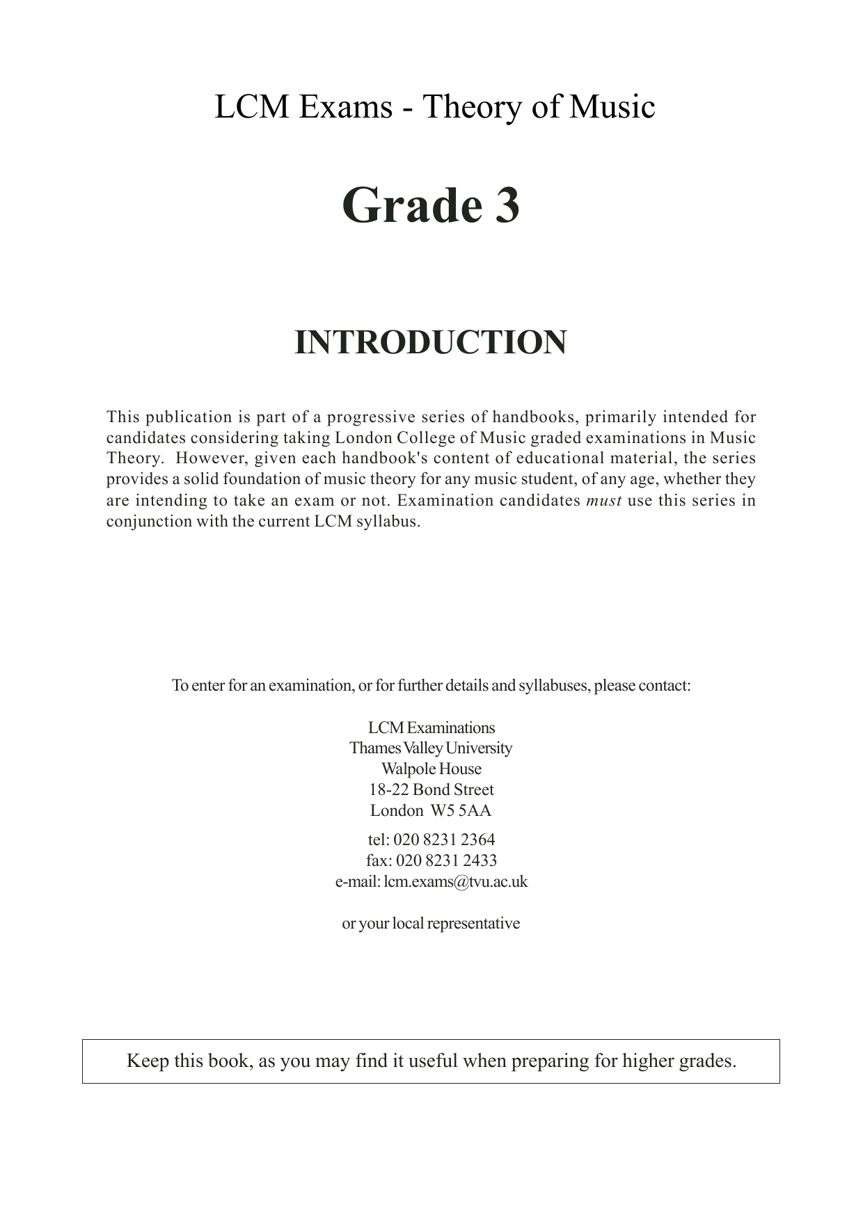 Barry Draycott and Martyn Williams LCME Theory Handbook Grade 3 Sheet Music Notes & Chords for Instrumental Method - Download or Print PDF