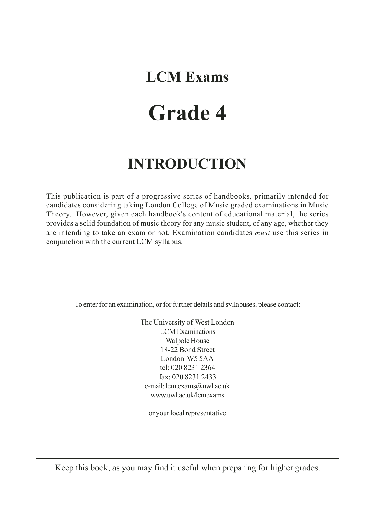 Barry Draycott and Martyn Williams LCME Theory Handbook Grade 4 Sheet Music Notes & Chords for Instrumental Method - Download or Print PDF