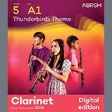 Download Barry Gray Thunderbirds Theme (Grade 5, list A1, from the ABRSM Clarinet Syllabus from 2026) sheet music and printable PDF music notes