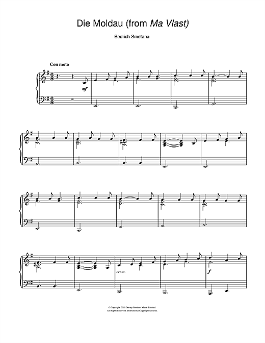Die Moldau (from Ma Vlast) sheet music