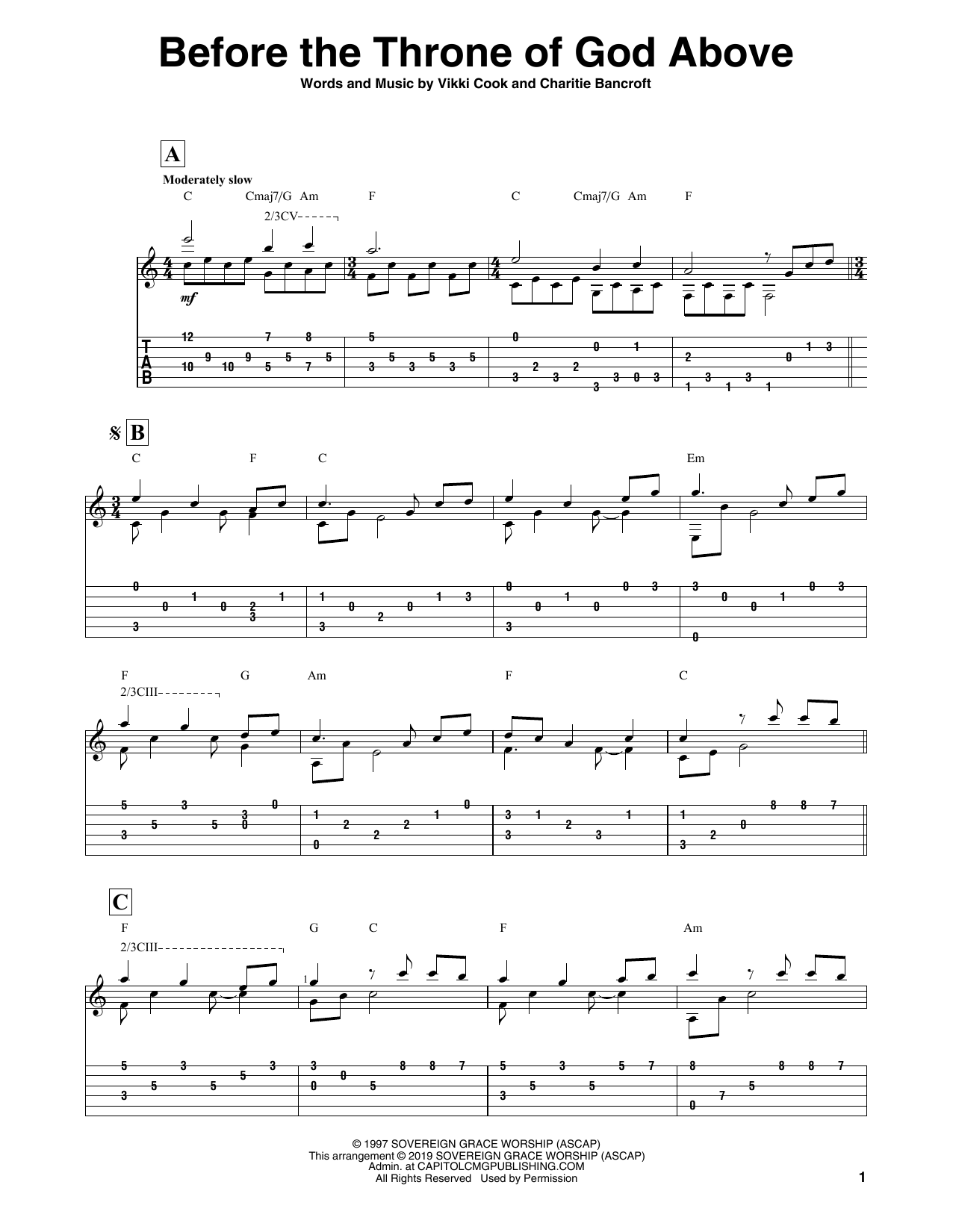 Vikki Cook Before The Throne Of God Above Sheet Music Download Pdf Score 178876