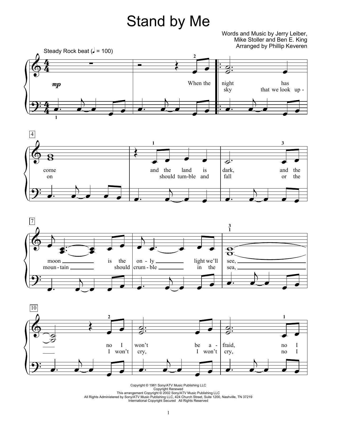 Ben E. King Stand By Me (arr. Phillip Keveren) Sheet Music Notes & Chords for Educational Piano - Download or Print PDF