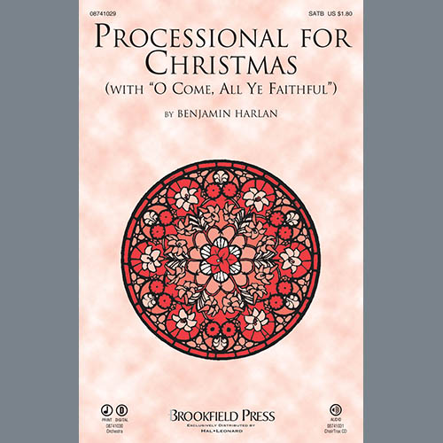 Benjamin Harlan, Processional For Christmas - Alto Sax (sub. Horn), Choral Instrumental Pak