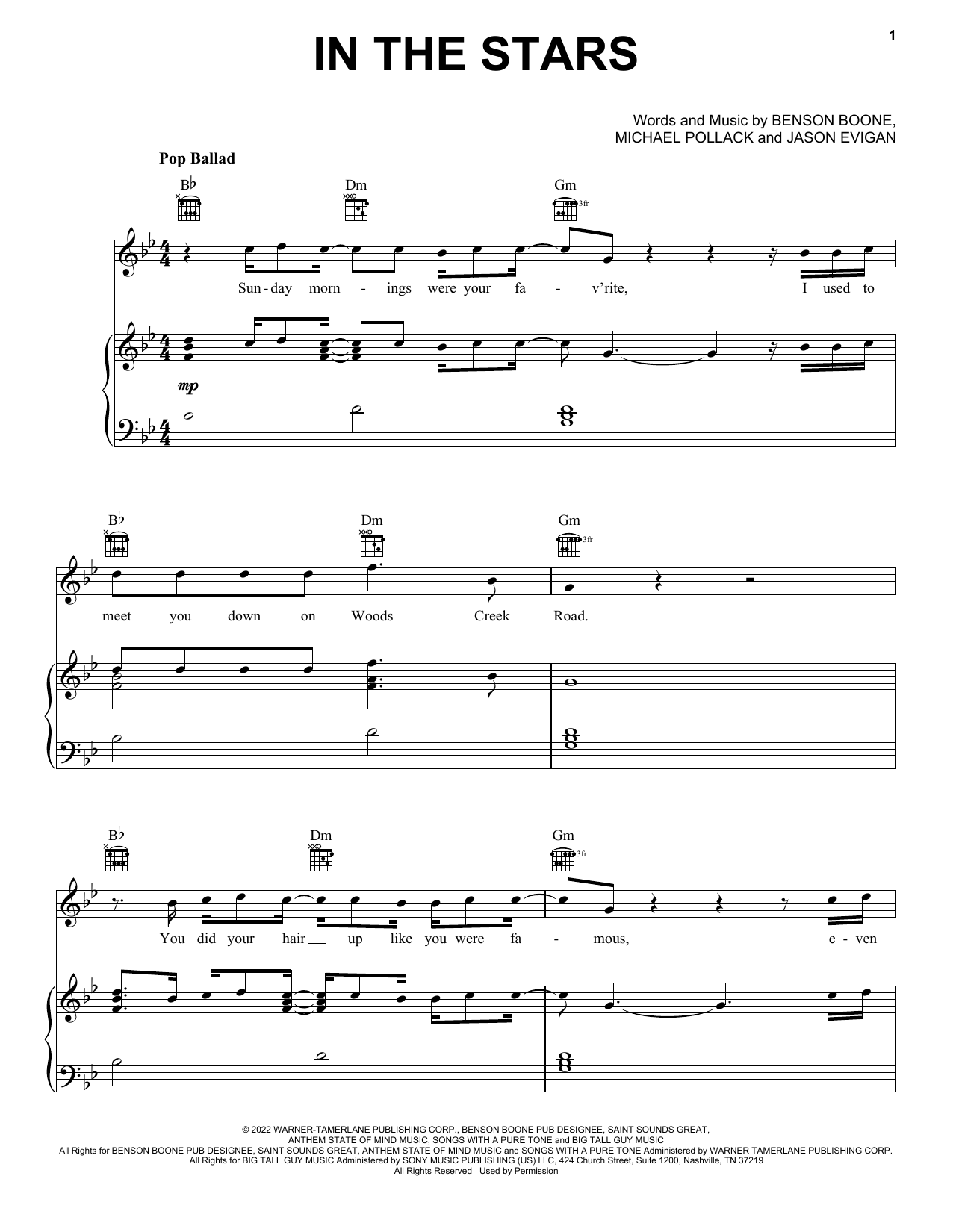 Benson Boone In The Stars Sheet Music Notes & Chords for Ukulele - Download or Print PDF