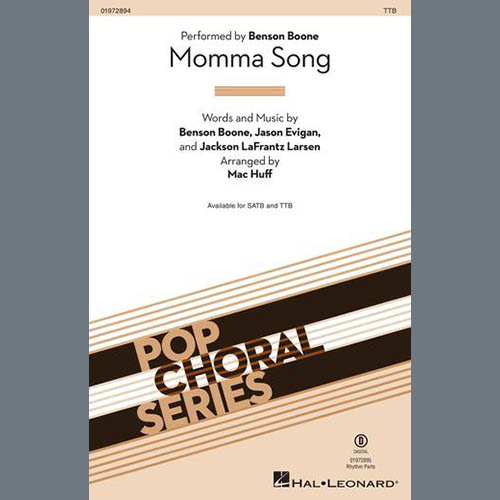 Benson Boone, Momma Song (arr. Mac Huff), Choir