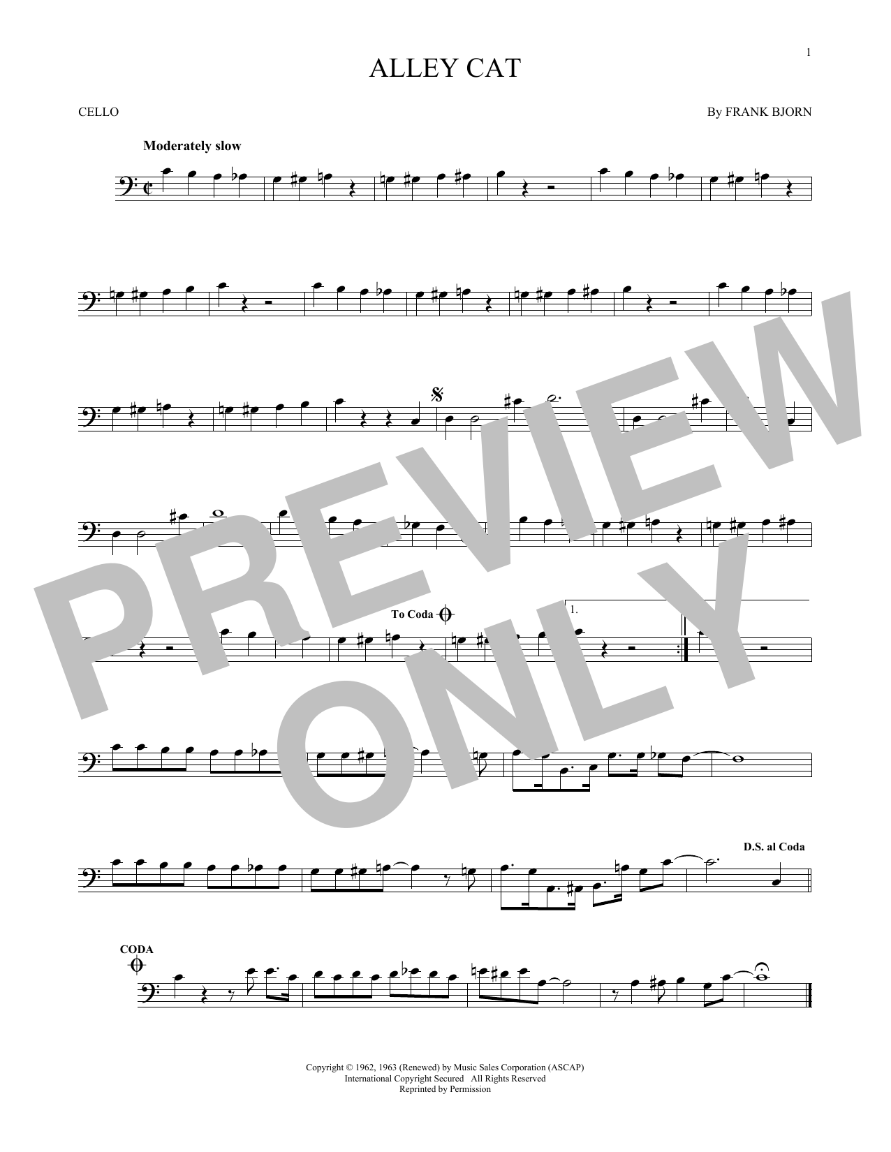 Bent Fabric Alley Cat Sheet Music Notes & Chords for Violin - Download or Print PDF