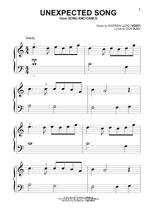 Bernadette Peters Unexpected Song (from Song & Dance) Sheet Music Notes & Chords for Clarinet - Download or Print PDF