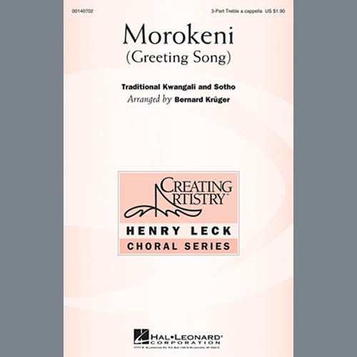 Bernard Krüger, Morokeni (Welcome Song), 3-Part Treble