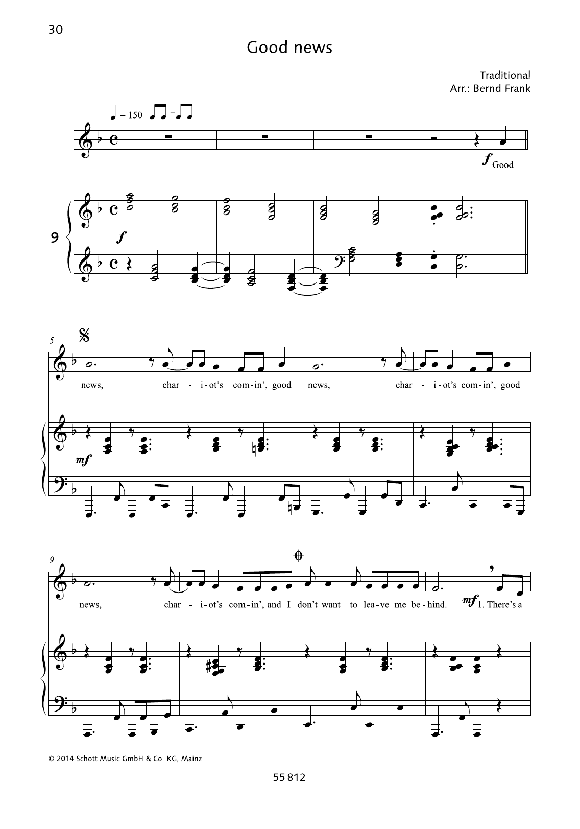 Bernd Frank Good News Sheet Music Notes & Chords for Piano & Vocal - Download or Print PDF