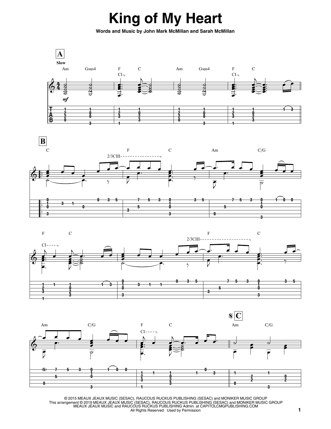 Bethel Music King Of My Heart Sheet Music Notes & Chords for Piano Solo - Download or Print PDF