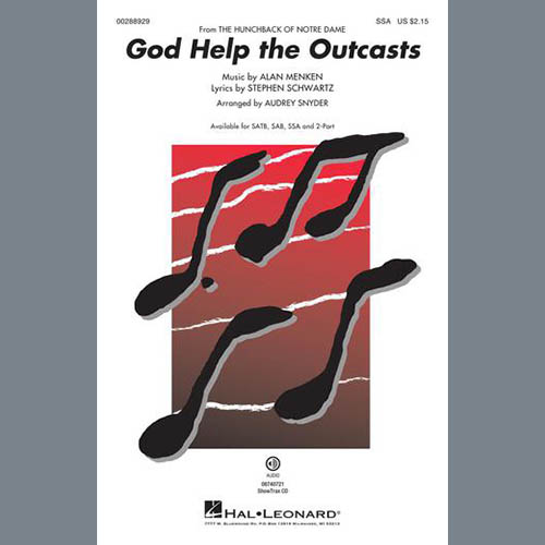 Bette Midler, God Help The Outcasts (from The Hunchback Of Notre Dame) (arr. Audrey Snyder), SATB Choir