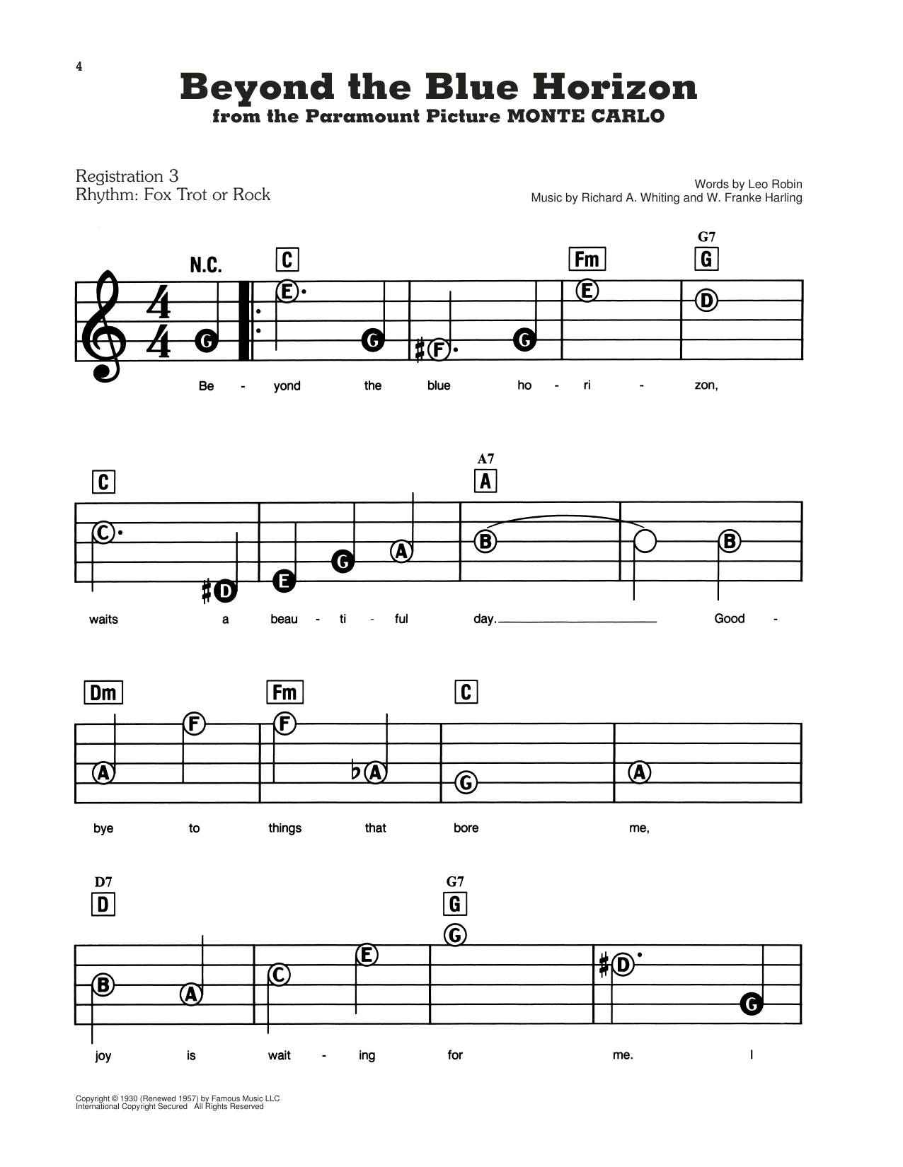 Lou Christie Beyond The Blue Horizon Sheet Music Download Pdf Score 447963 © 1987 sovereign grace praise (bmi) (admin. music notes room
