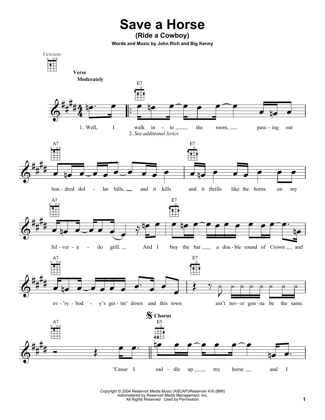 Big & Rich Save A Horse (Ride A Cowboy) Sheet Music Notes & Chords for Drums Transcription - Download or Print PDF