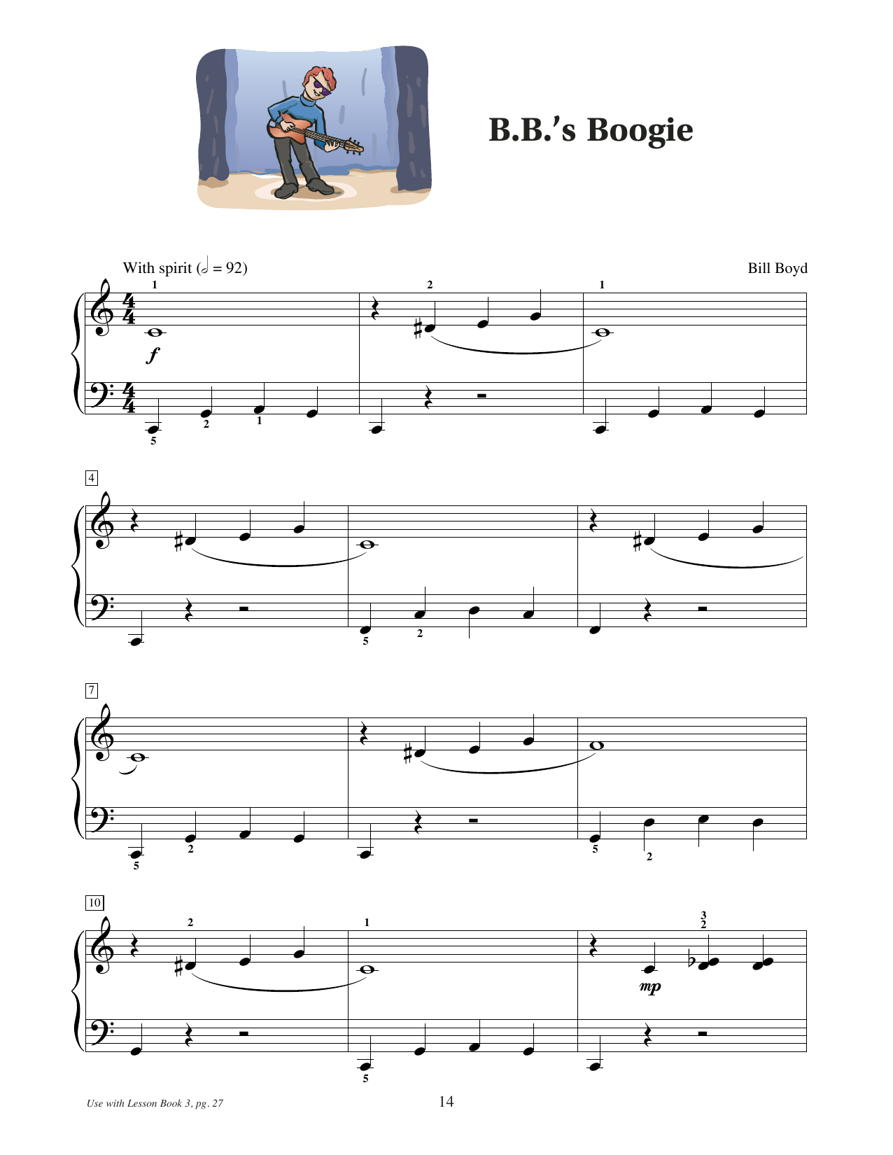 Bill Boyd B.B.'s Boogie Sheet Music Notes & Chords for Educational Piano - Download or Print PDF