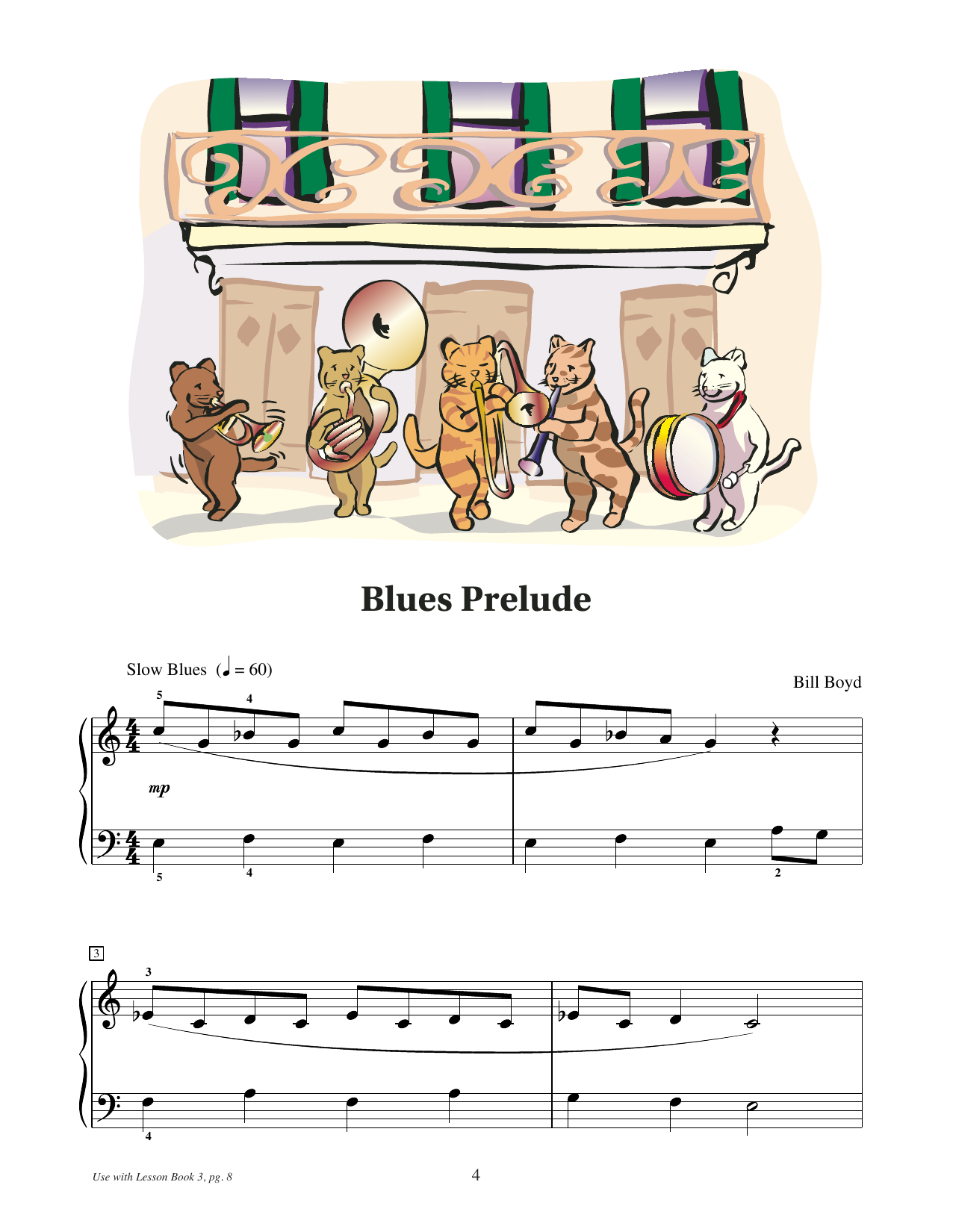 Bill Boyd Blues Prelude Sheet Music Notes & Chords for Educational Piano - Download or Print PDF