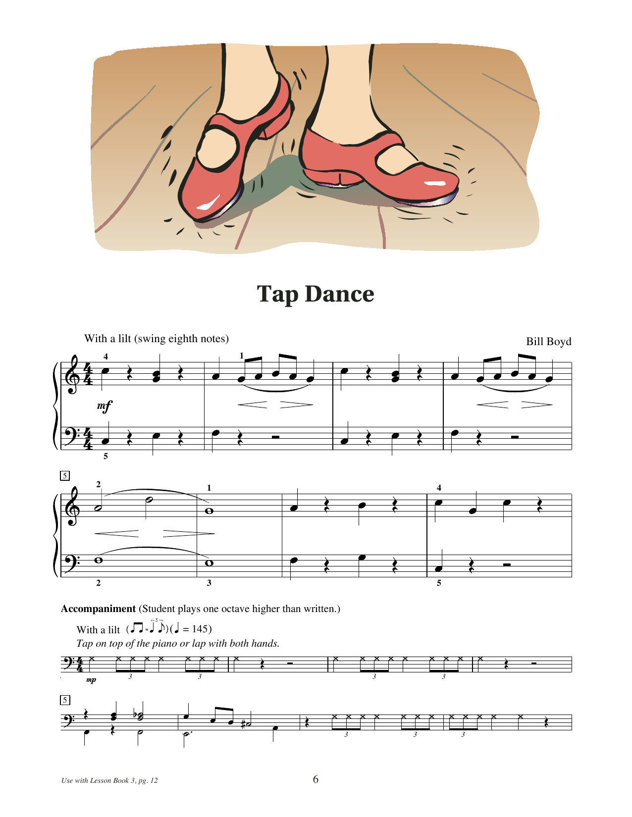 Bill Boyd Tap Dance Sheet Music Notes & Chords for Educational Piano - Download or Print PDF