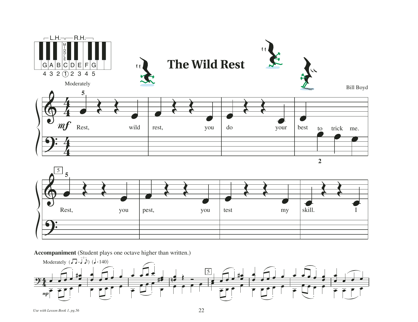 Bill Boyd The Wild Rest Sheet Music Notes & Chords for Educational Piano - Download or Print PDF