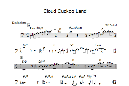 Bill Bruford Cloud Cuckoo Land Sheet Music Notes & Chords for Tenor Saxophone - Download or Print PDF