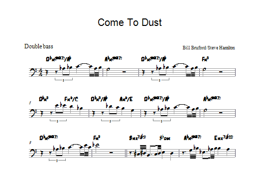 Bill Bruford Come To Dust Sheet Music Notes & Chords for Tenor Saxophone - Download or Print PDF