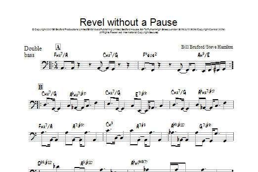 Bill Bruford Revel Without A Pause Sheet Music Notes & Chords for Tenor Saxophone - Download or Print PDF