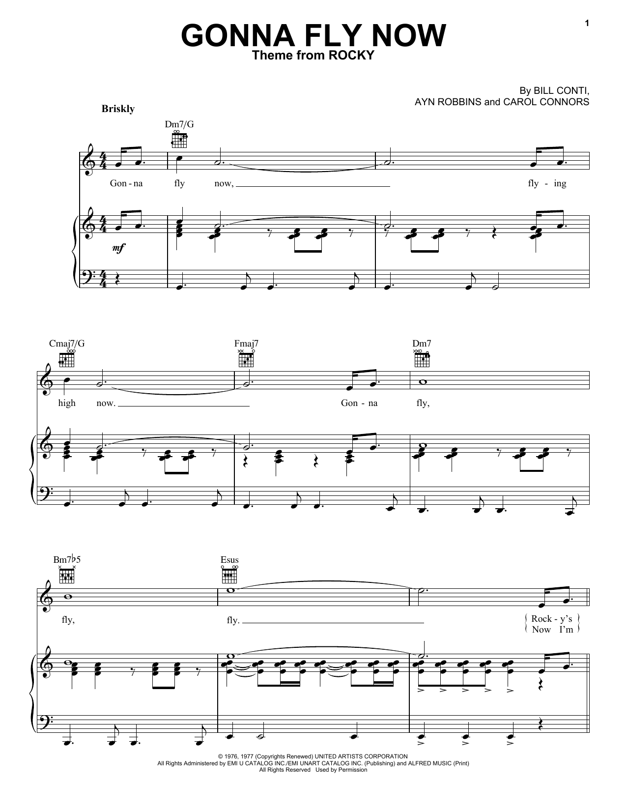 Ayn Robbins Gonna Fly Now Sheet Music Notes & Chords for Real Book – Melody & Chords - Download or Print PDF