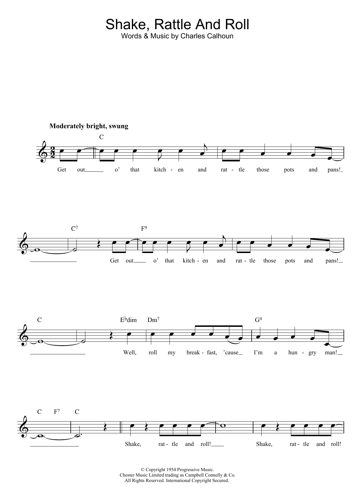 Bill Haley & His Comets Shake, Rattle And Roll Sheet Music Notes & Chords for Trombone - Download or Print PDF