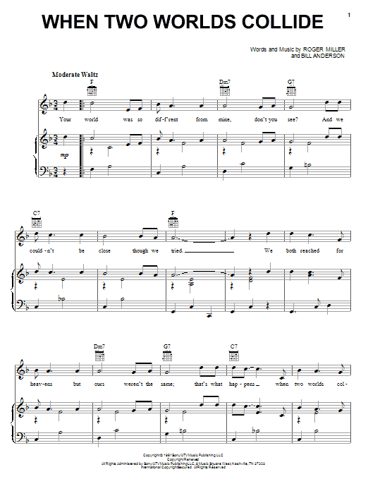 When Two Worlds Collide sheet music