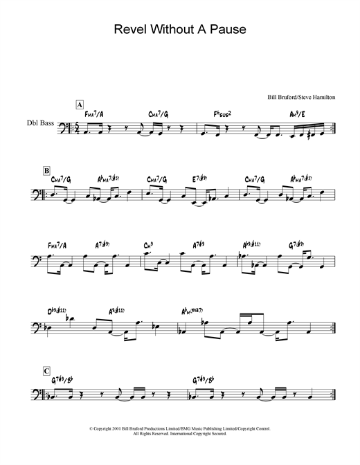 Revel Without A Pause sheet music