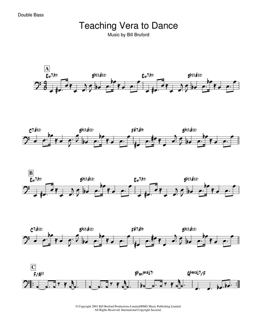 Preview Bill Bruford Teaching Vera To Dance Rock sheet music, notes and chords for Tenor Saxophone, SKU: 19052 sheet music, piano notes, chords, guitar tabs, score, transpose, transcribe, how to play, guide, download, learn, tutorial, progression, song, artist, awards, billboard, mtv, vh1, tour, single, album, release