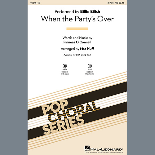 Billie Eilish, when the party's over (arr. Mac Huff), SSA Choir