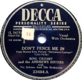 Download Bing Crosby Dinah sheet music and printable PDF music notes