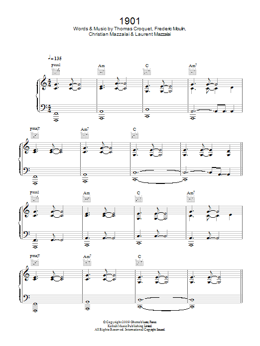 1901 sheet music