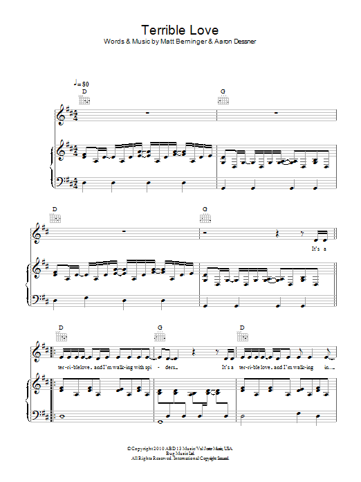 Birdy Terrible Love Sheet Music Notes & Chords for Piano, Vocal & Guitar - Download or Print PDF Birdy Terrible Love Sheet Music Notes & Chords for Piano, Vocal & Guitar - Download or Print PDF