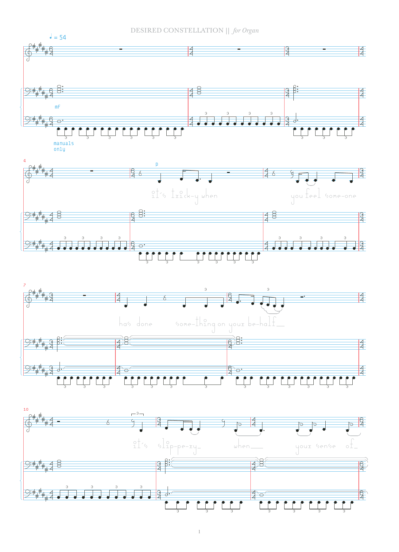 Bjork Desired Constellation Sheet Music Notes & Chords for Organ & Vocal - Download or Print PDF