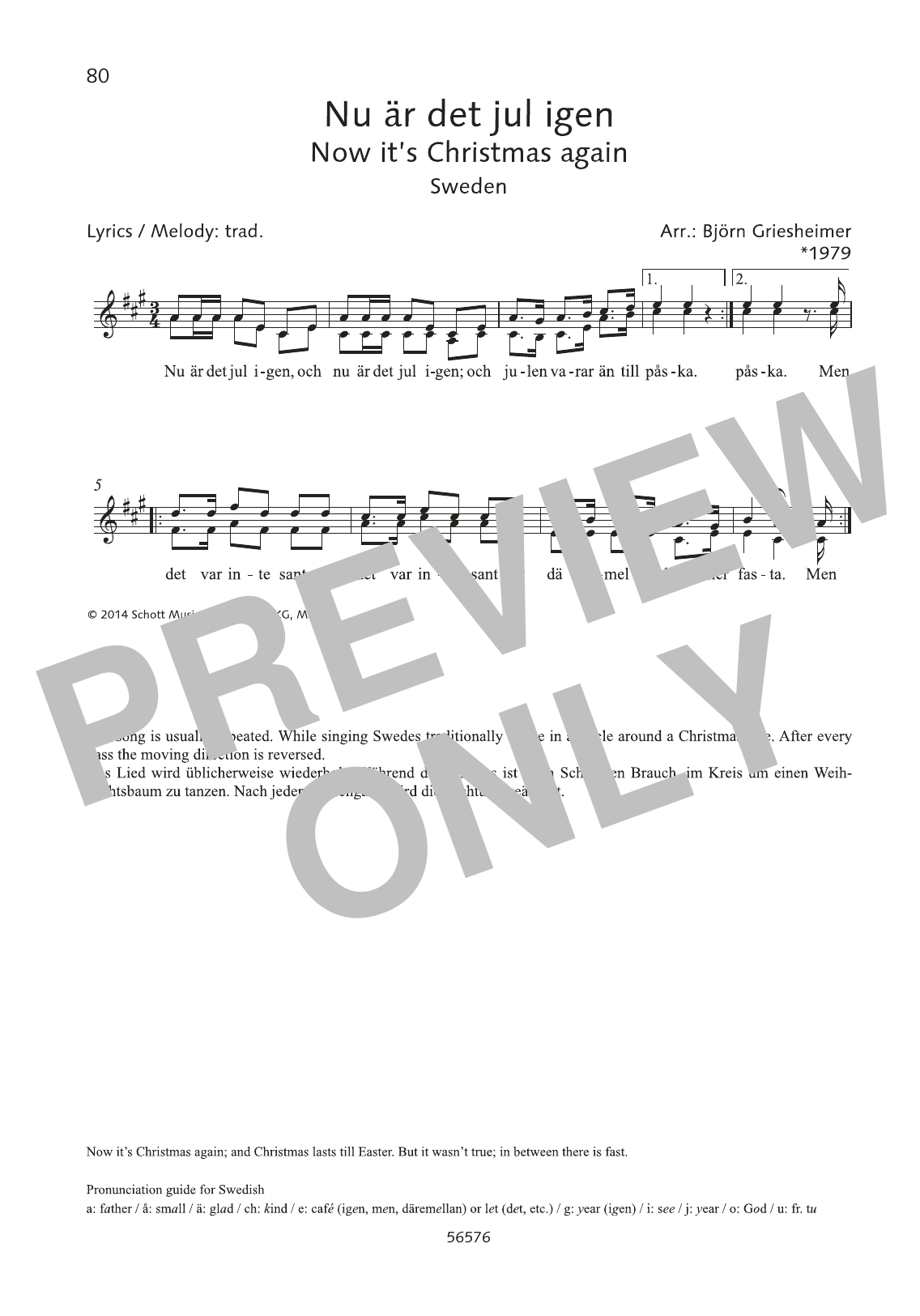 Björn Griesheimer Nu är det jul igen Sheet Music Notes & Chords for Choral - Download or Print PDF