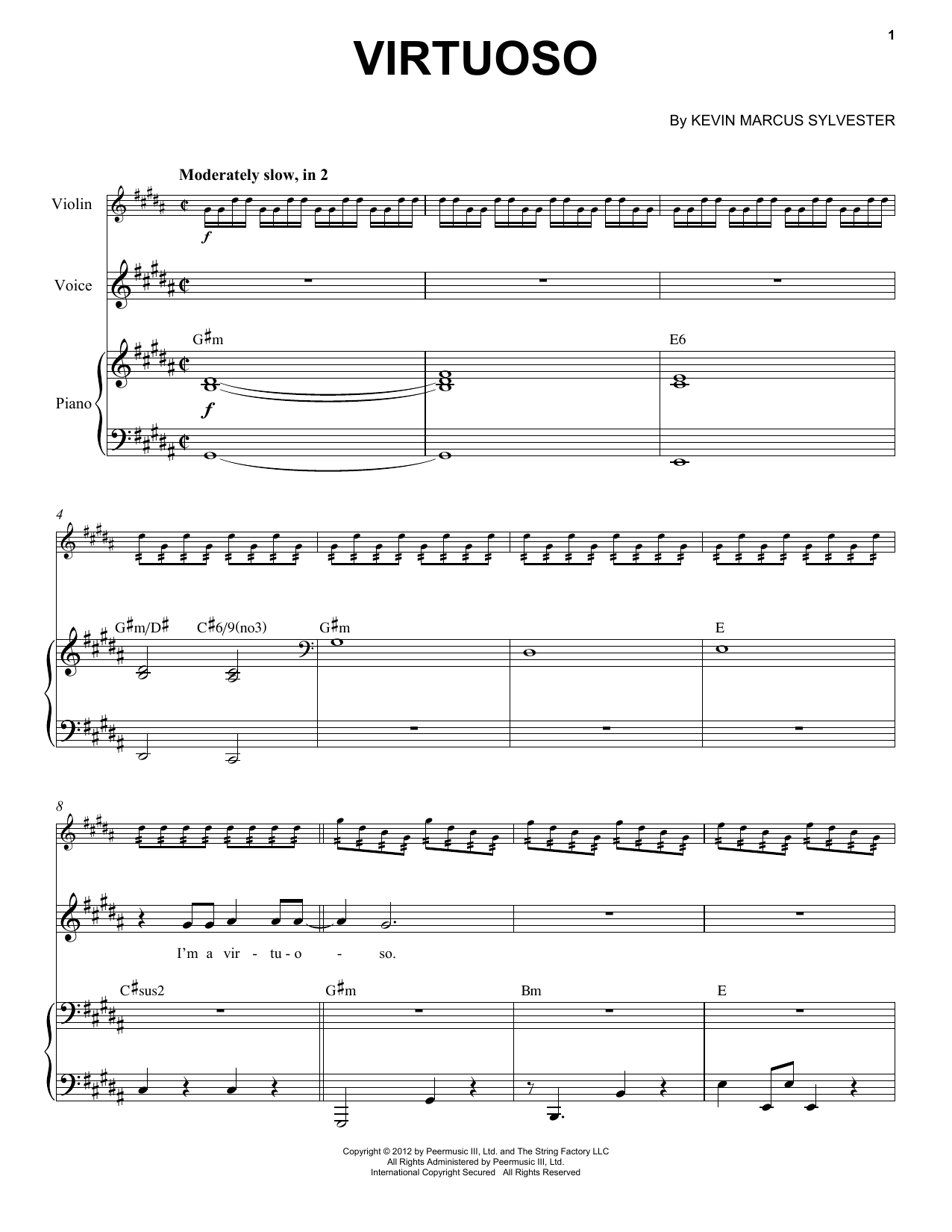 Black Violin Virtuoso Sheet Music Notes & Chords for Violin and Piano - Download or Print PDF