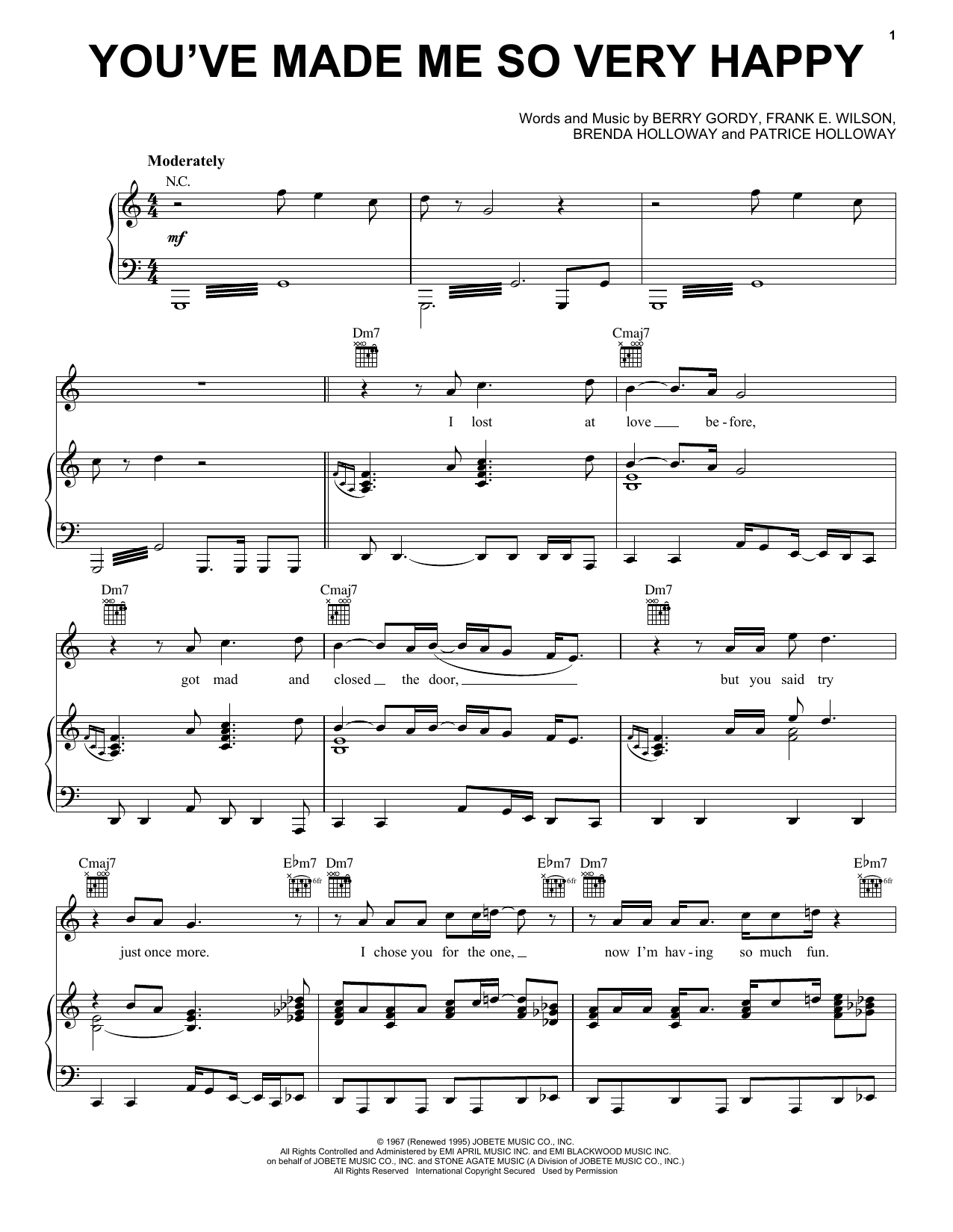 Blood, Sweat & Tears You've Made Me So Very Happy Sheet Music Notes & Chords for Melody Line, Lyrics & Chords - Download or Print PDF