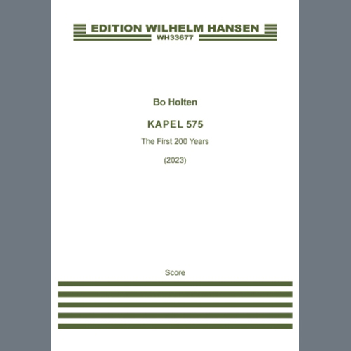 Bo Holten, Kapel 575, Brass Ensemble