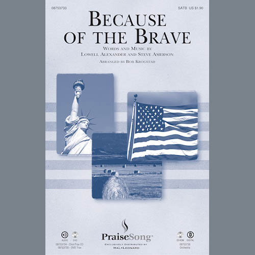 Bob Krogstad, Because Of The Brave - Full Score, Choir Instrumental Pak