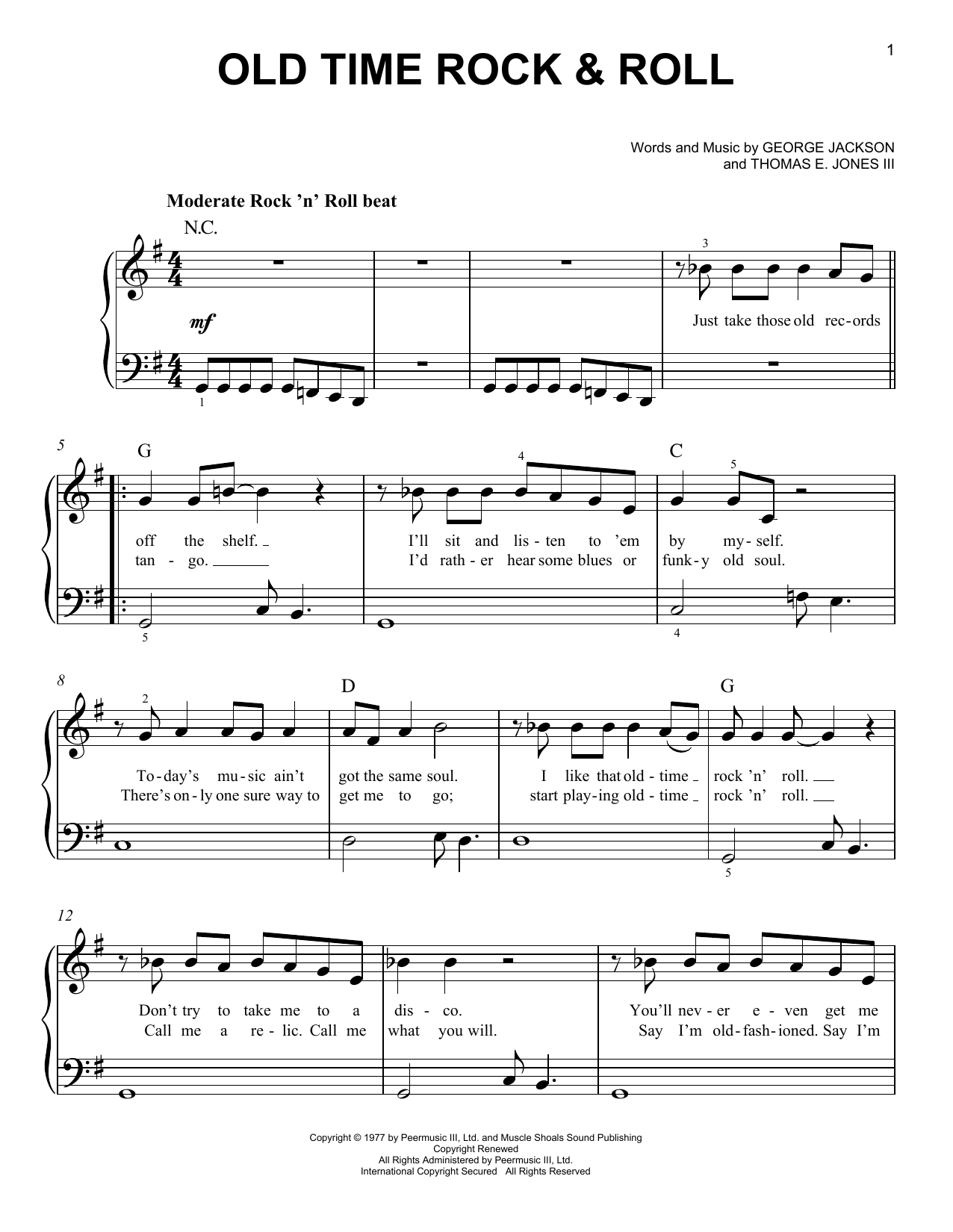 Bob Seger Old Time Rock & Roll (from Risky Business) Sheet Music Notes & Chords for Violin Duet - Download or Print PDF