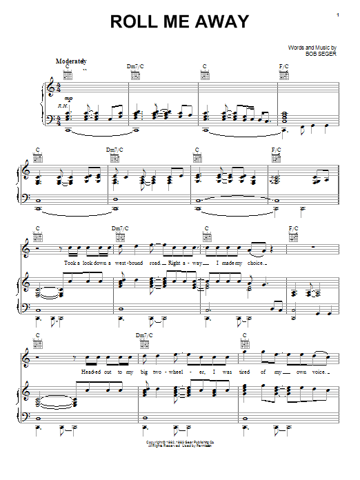 Bob Seger Roll Me Away Sheet Music Notes & Chords for Ukulele - Download or Print PDF