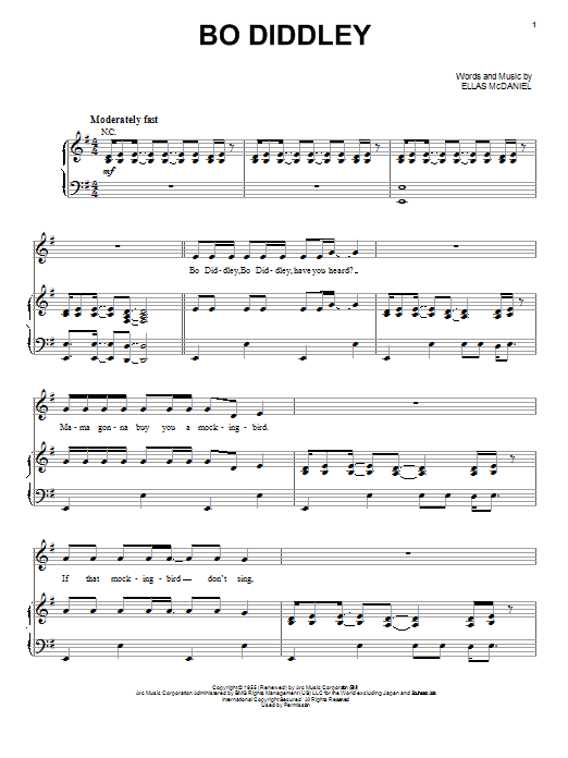 Bob Seger Bo Diddley Sheet Music Download Pdf Score 93188